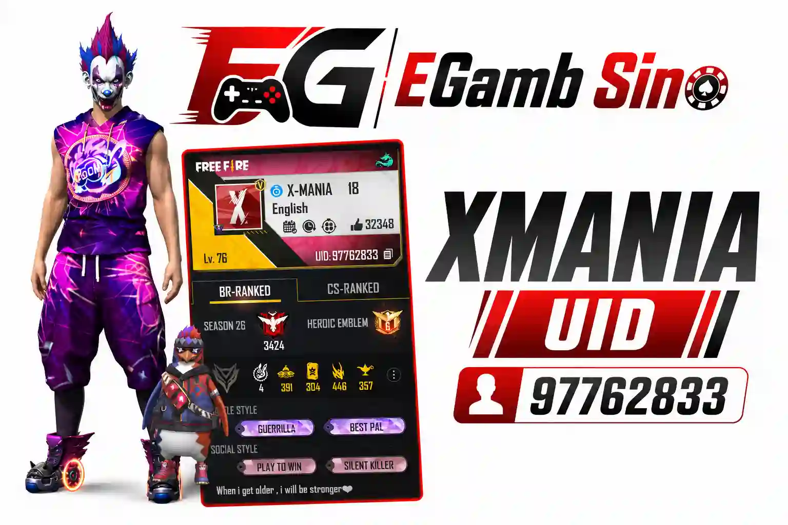 Xmania UID, Free Fire Game Stats, KD Ratio, YouTube, & More