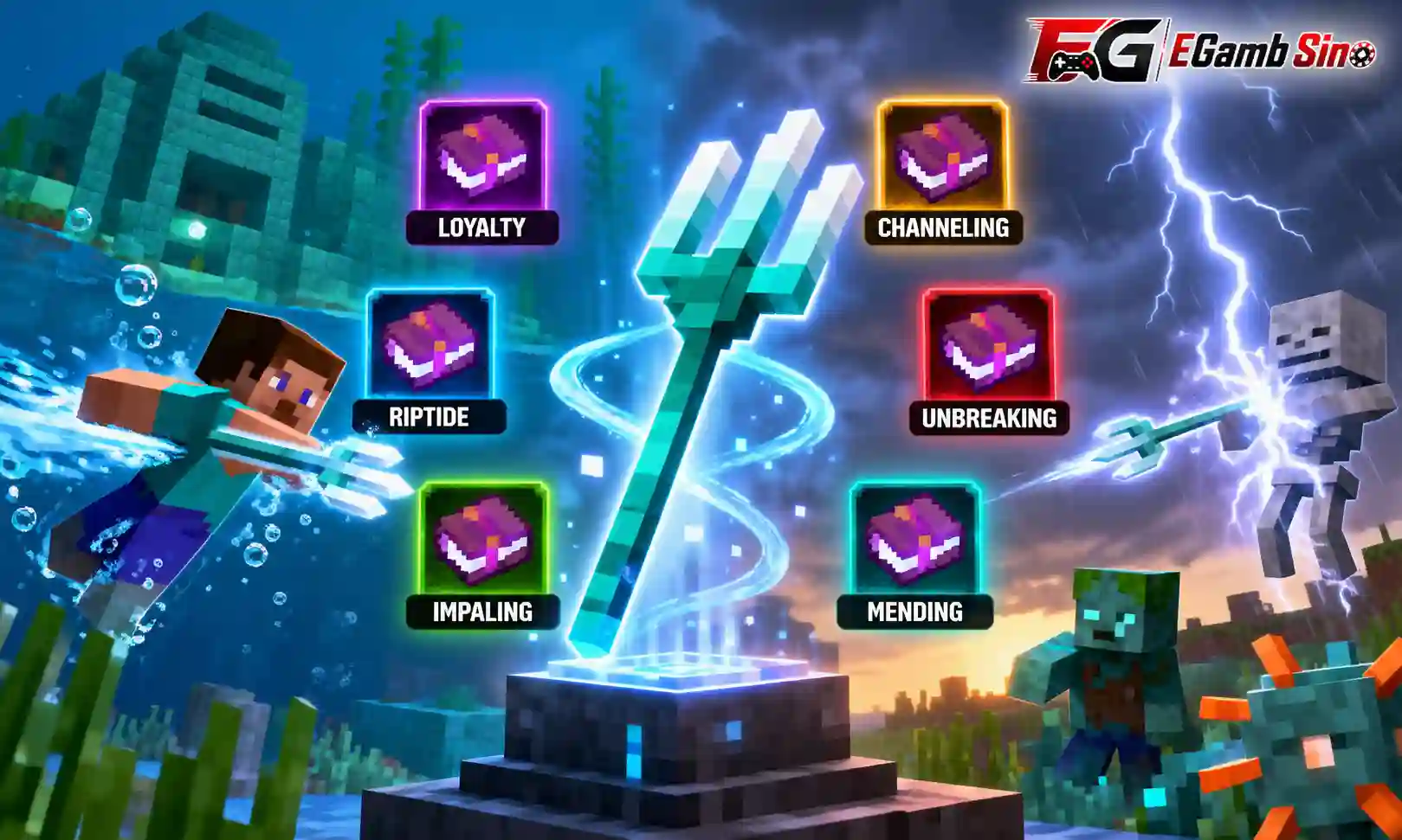 Trident Enchantments in Minecraft: Complete Guide to Every Trident Enchantment
